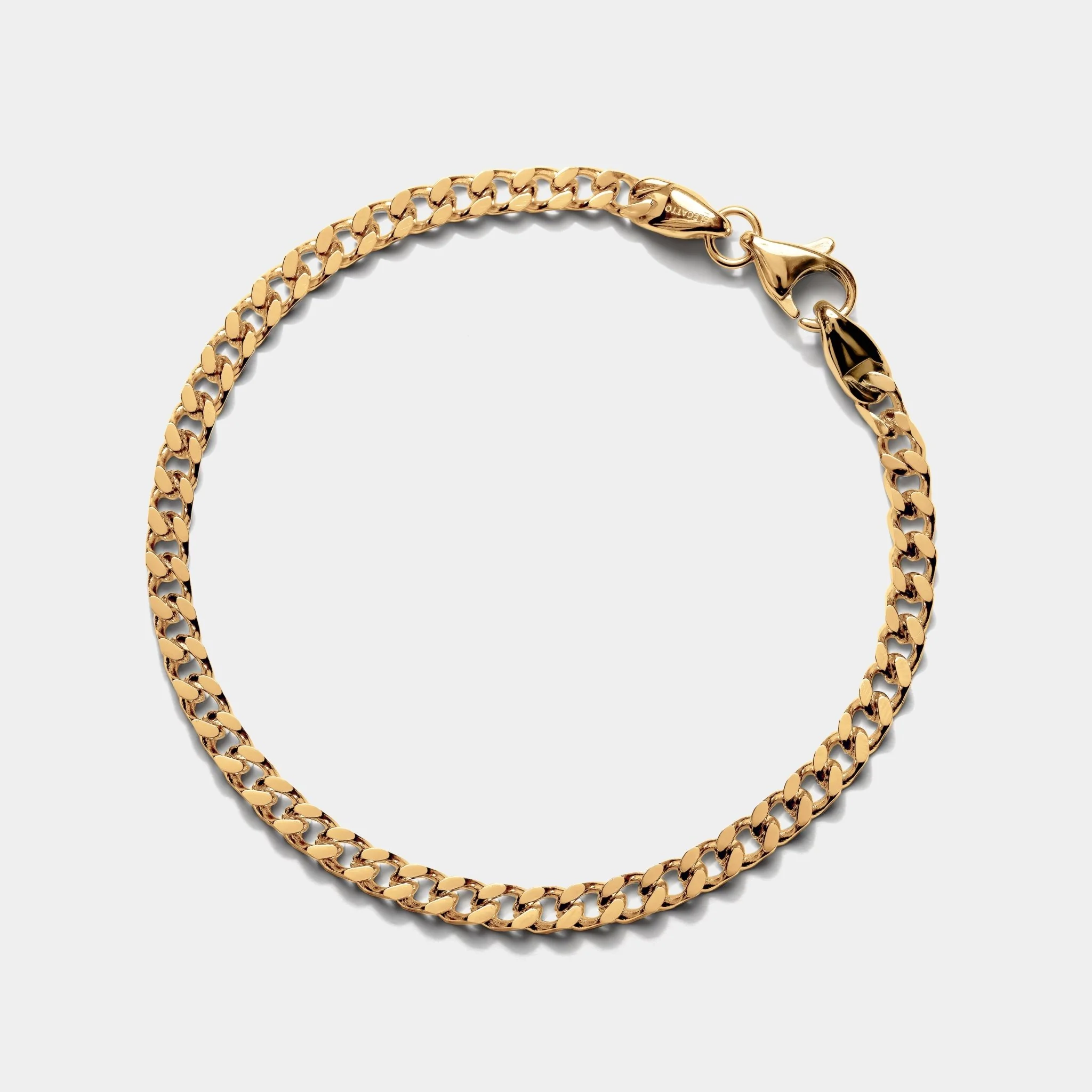 Cuban Chain Bracelet Gold (4mm) - Image 2