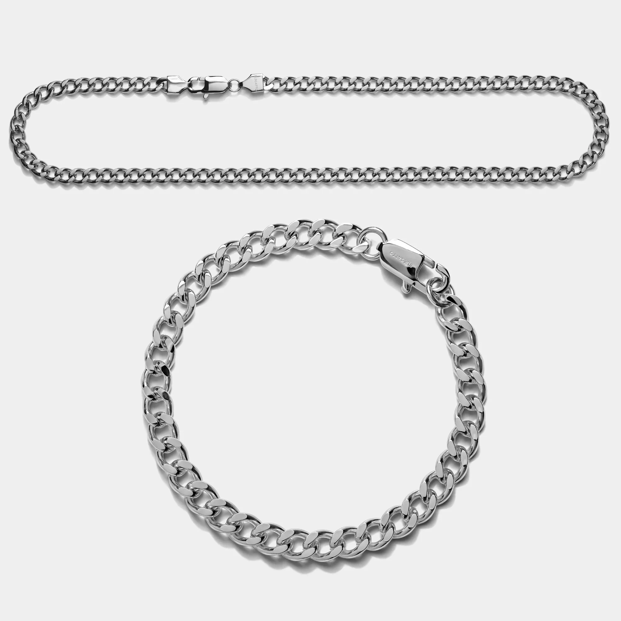 Cuban Chain Link Bundle Silver (6mm) - Image 4