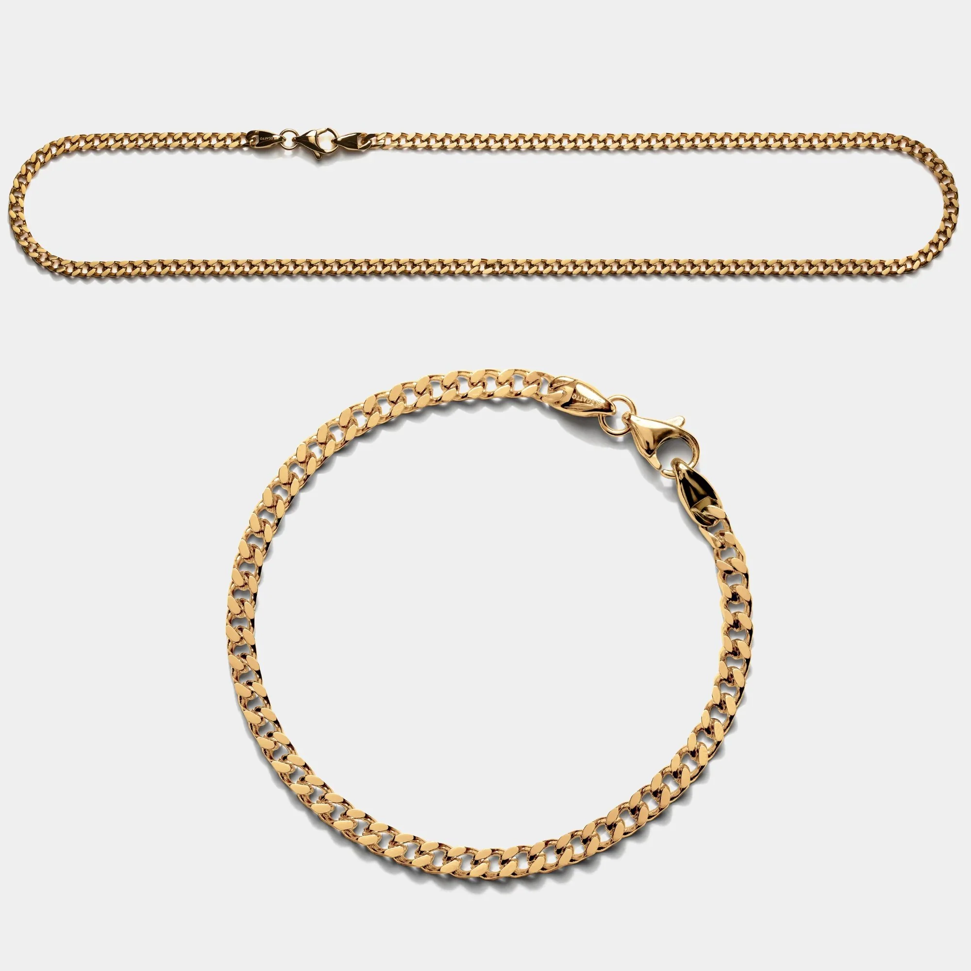 Cuban Chain Link Bundle Gold (4mm) - Image 4