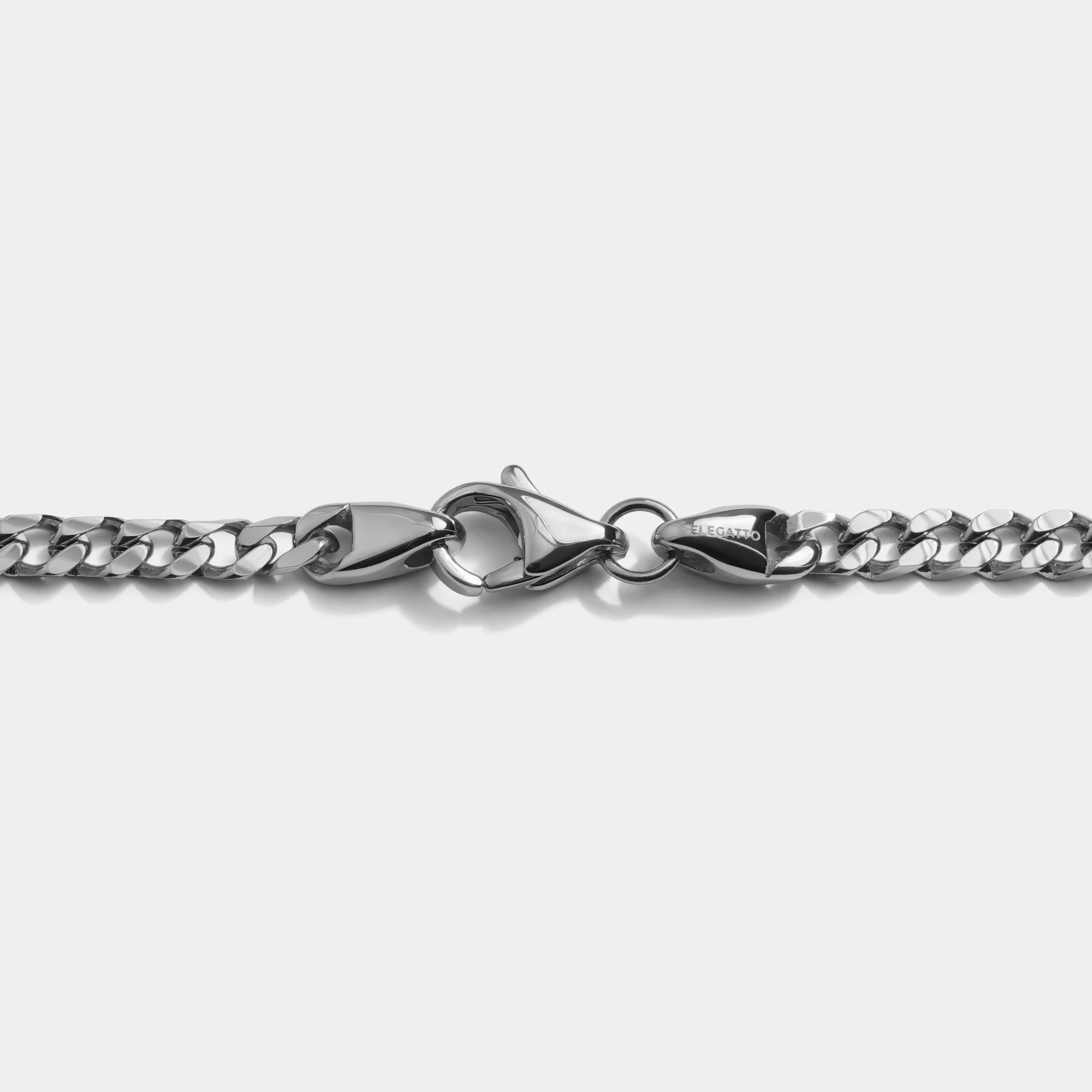 Cuban Chain Bracelet SIlver (4mm) - Image 3