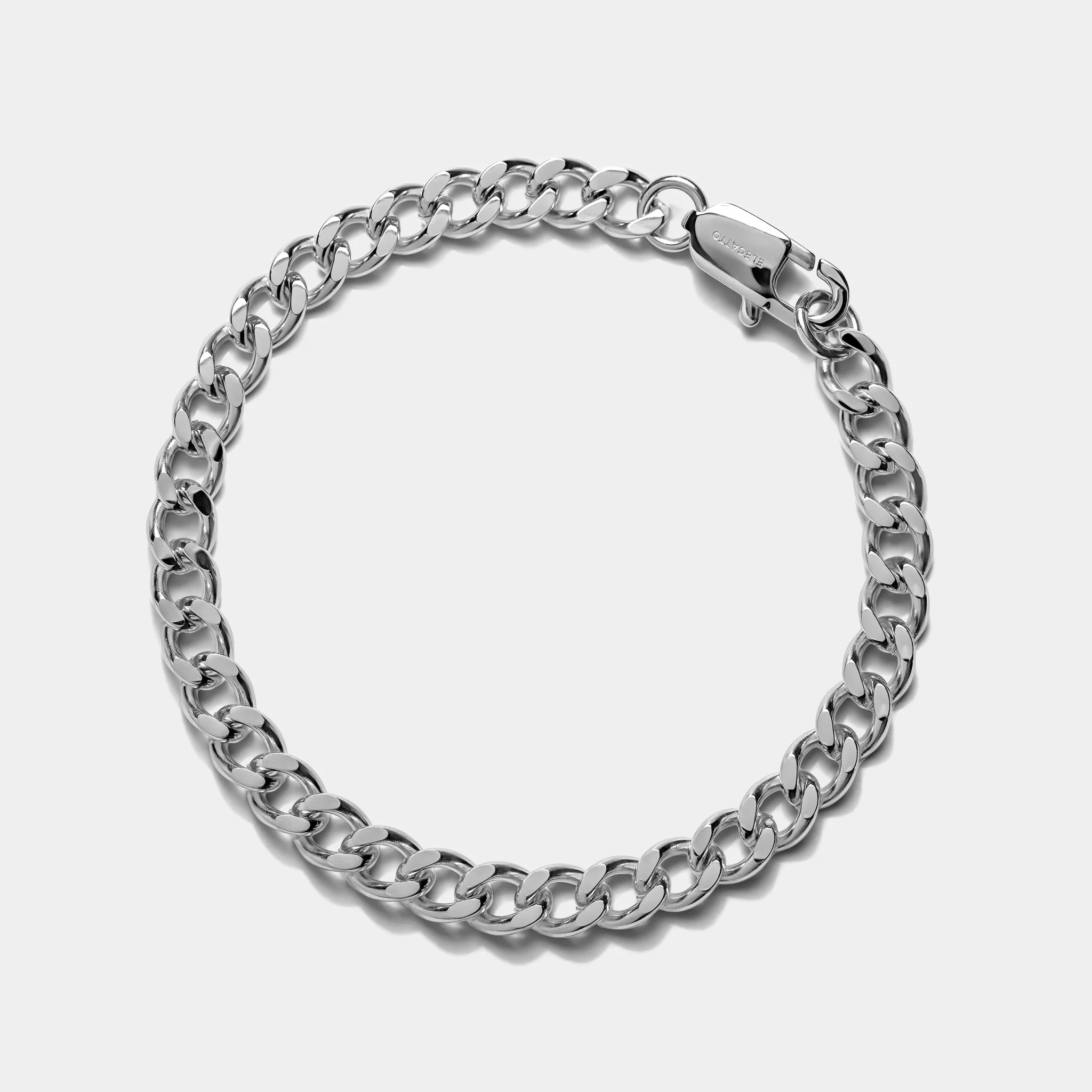 Cuban Chain Bracelet Silver (6mm) - Image 2