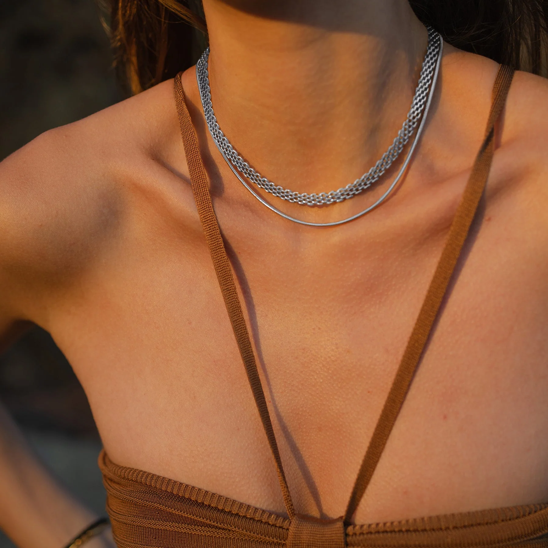 Mesh Choker Silver - Image 4