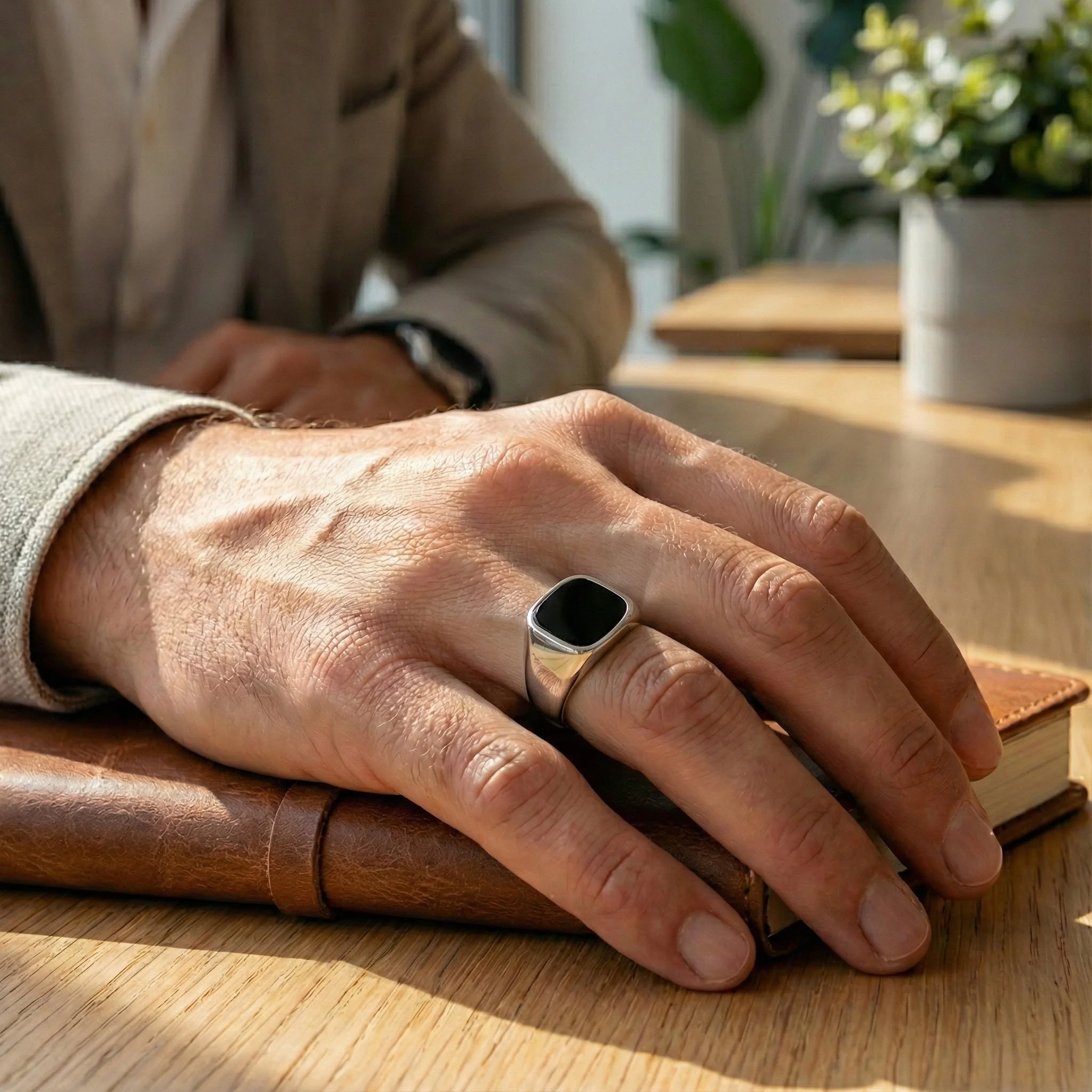 Onyx Signet Ring - Image 4