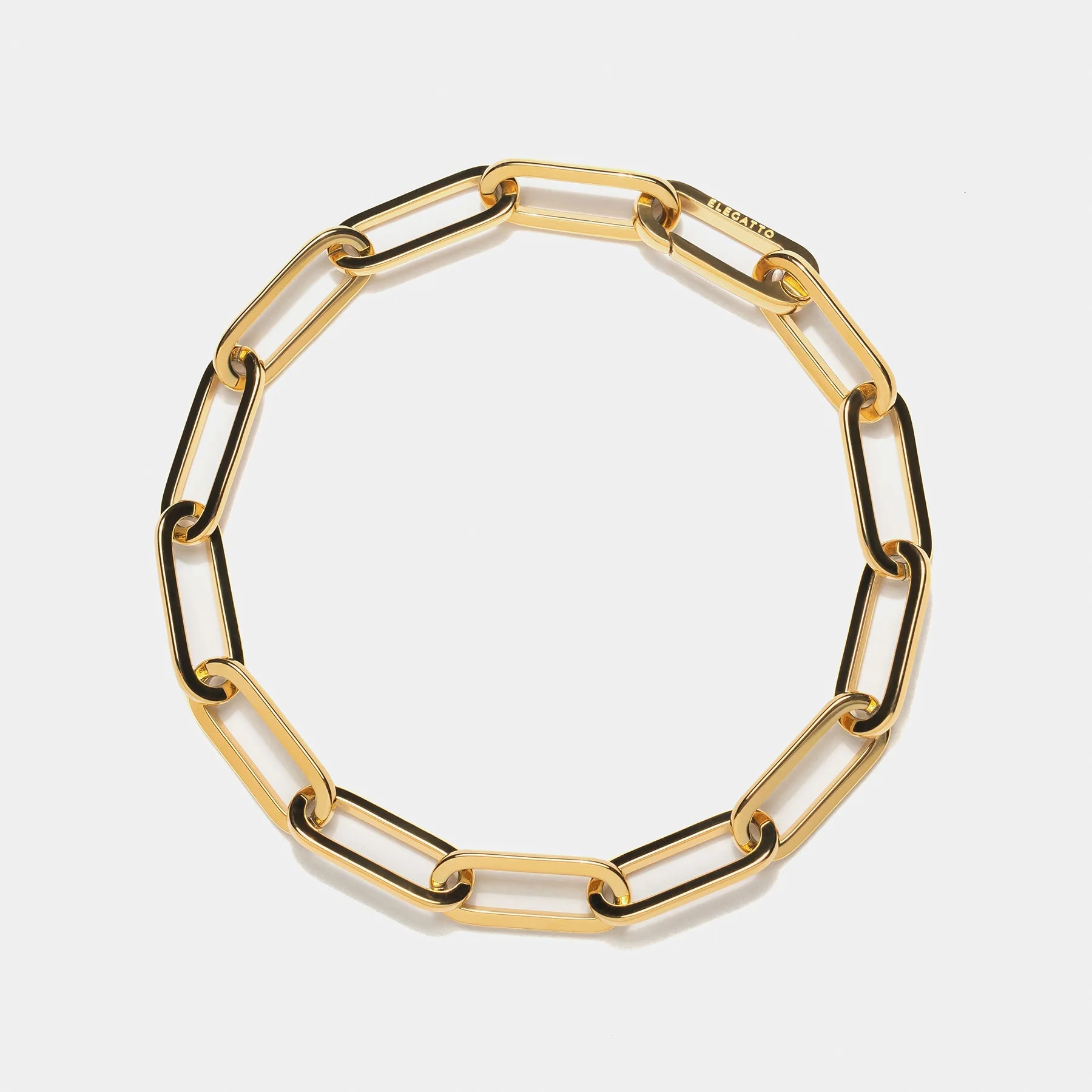 Paperclip Bracelet Gold W - Image 2
