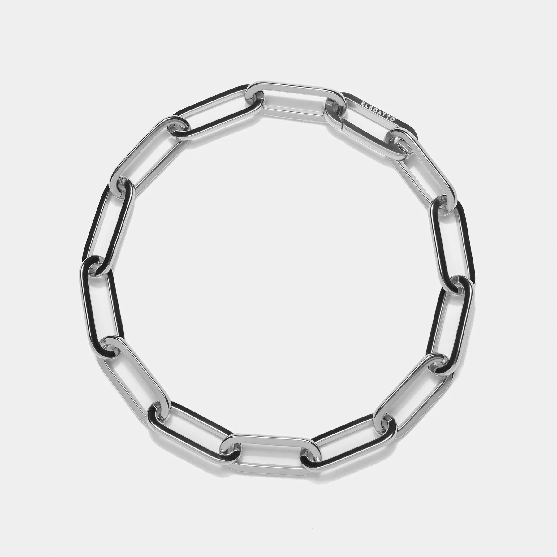 Paperclip Bracelet Silver W - Image 2