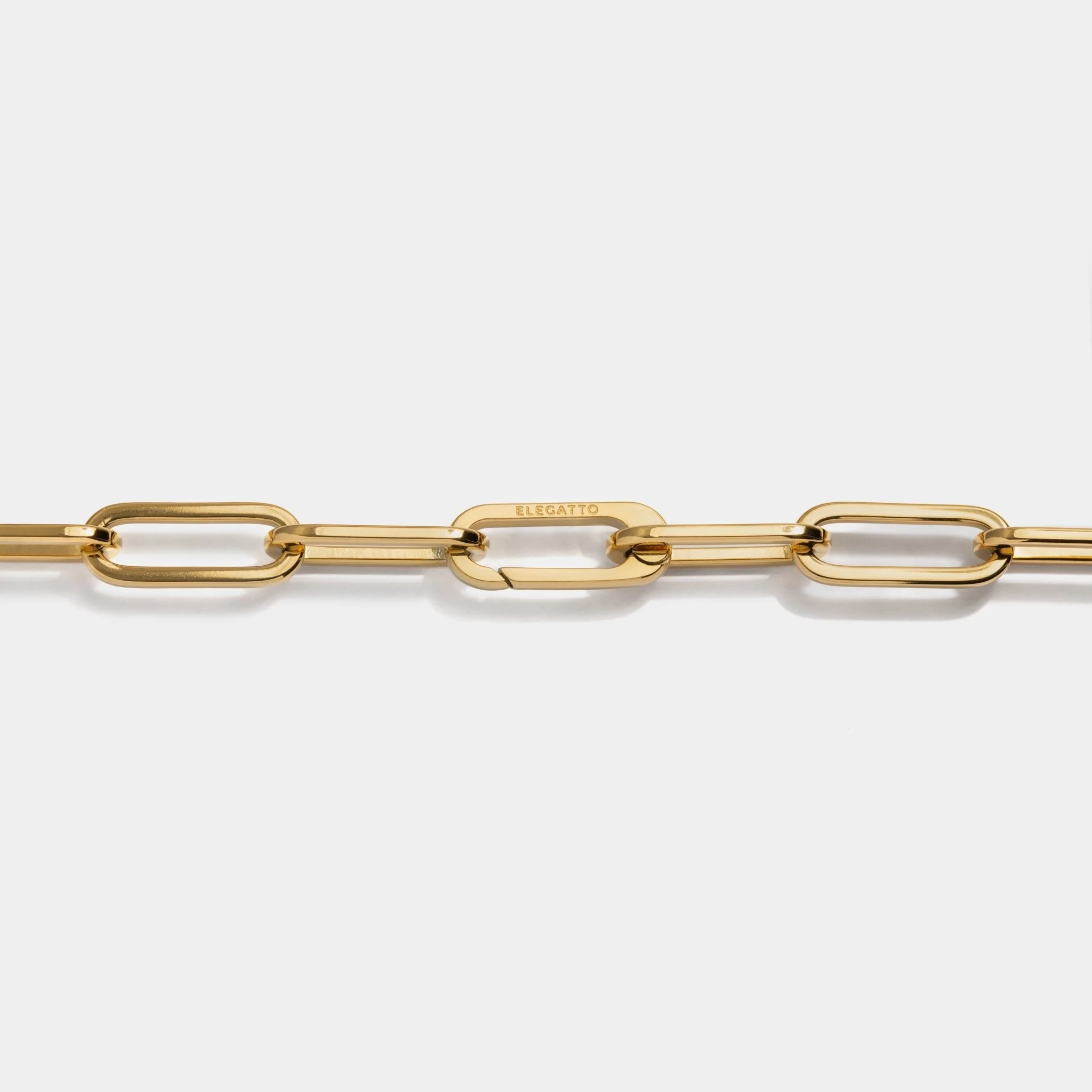 Paperclip Necklace Gold - Image 3