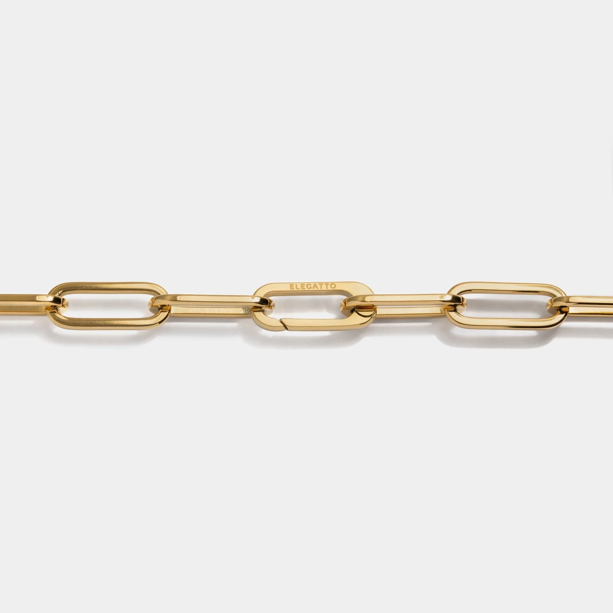 Paperclip Necklace Gold W - Image 3