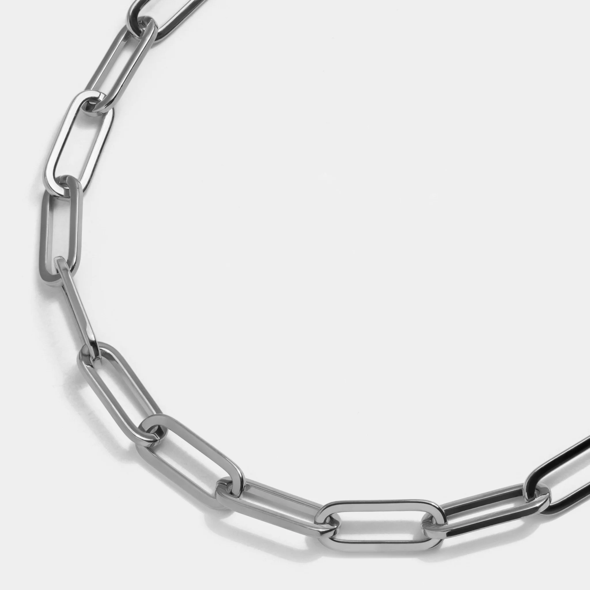 Paperclip Necklace Silver - Image 4