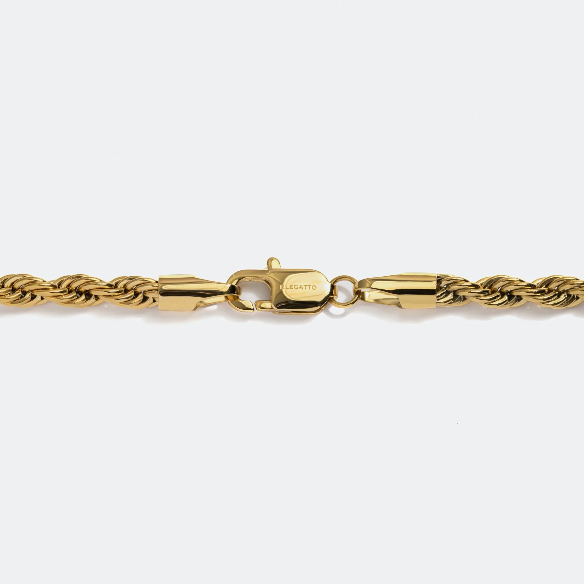 Rope Chain Necklace Gold W - Image 3