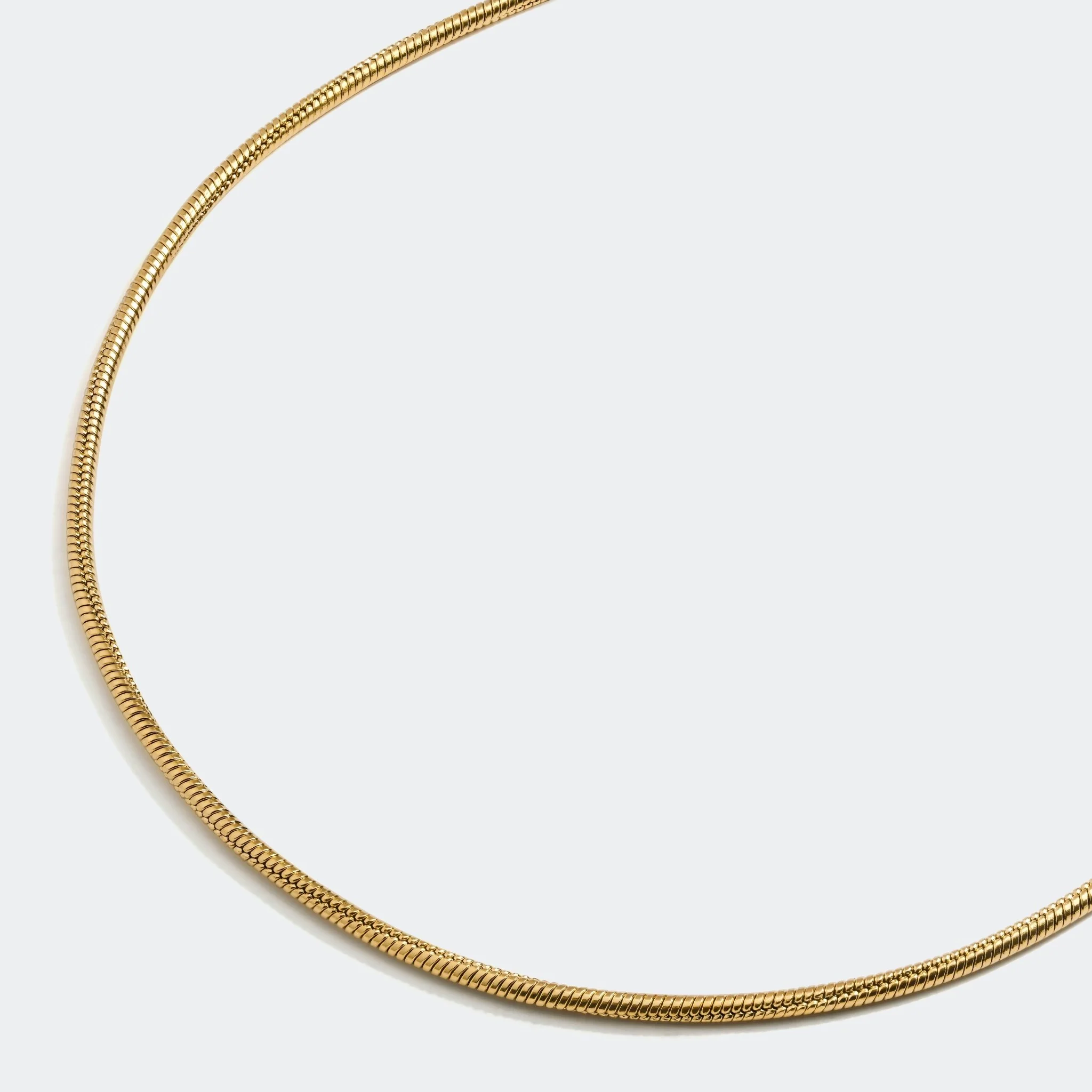 Snake Chain Necklace Gold - Image 3