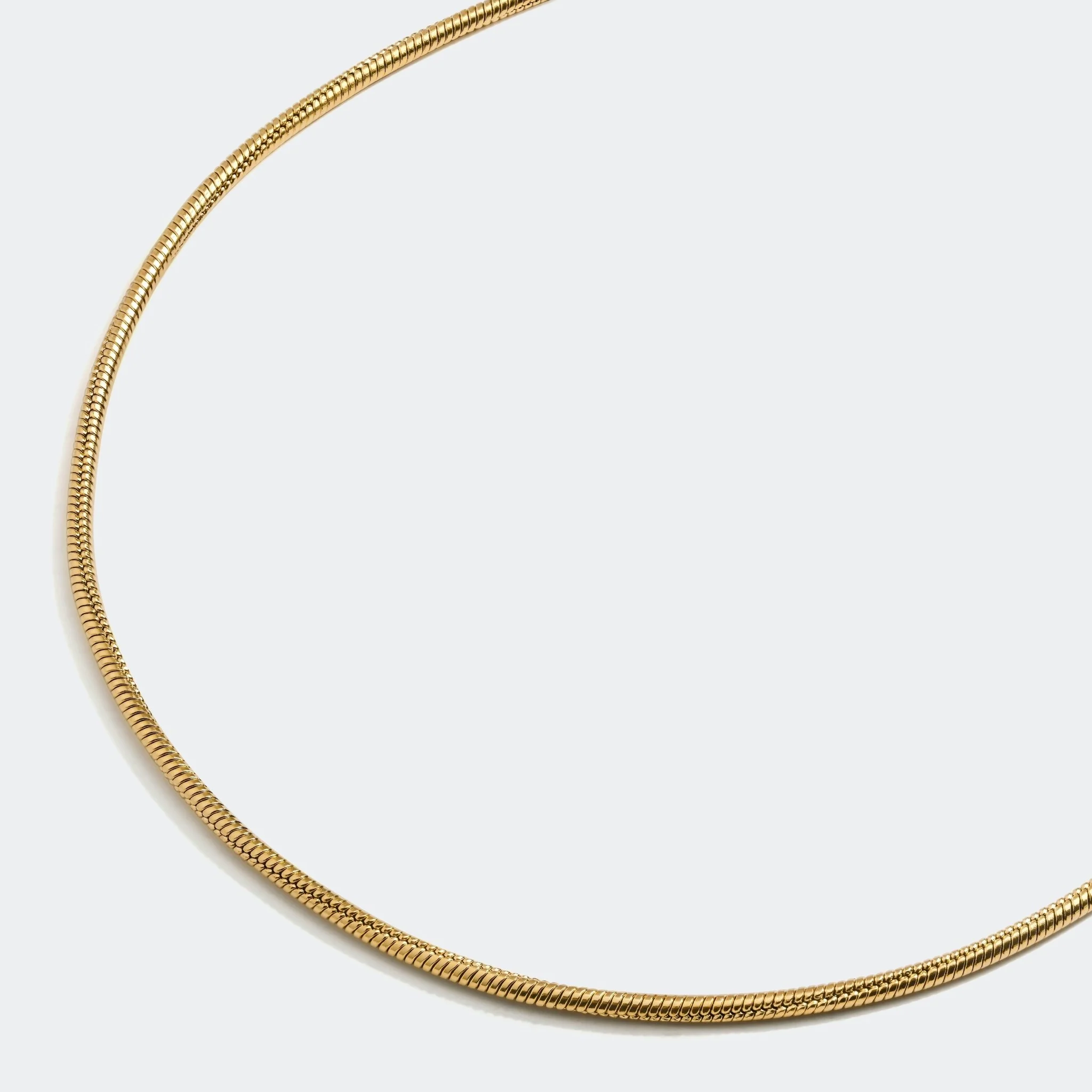 Snake Chain Necklace Gold W - Image 3